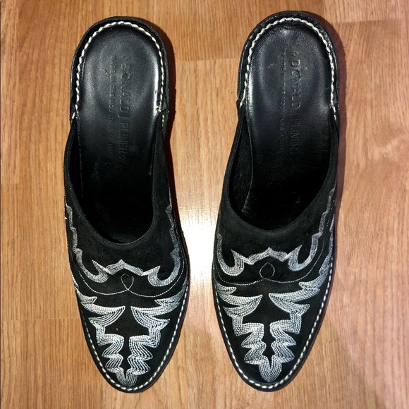 Donald J. Pliner Bozza Mules Slip On Heels Shoes - Picture 2 of 10